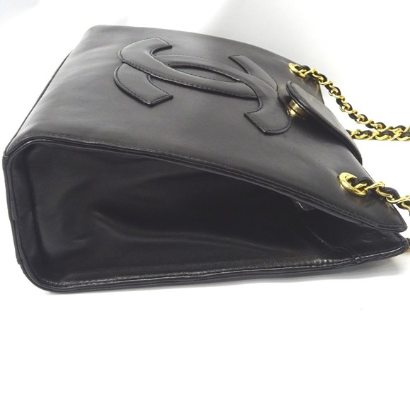 CHANEL Chain Shoulder Bag Deca Coco Mark Lambskin Black - Picture 6 of 16